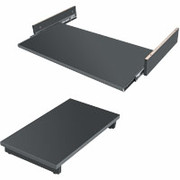 Bestar Prestige III, Keyboard Shelf & CPU Stand, Bordeaux Cherry/Graphite