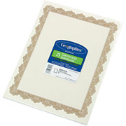 Blank Award Certificate, Optima Gold, 8 1/2" x 11", 25/Pack