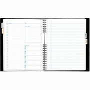 Blueline Note Pro Undated Daily Planner, Hard Cover w/ Twin Wire Binding, 9 1/4" x 7 1/4"