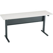 Bretford CR4500 Series Slim Rectangular Table, Gray, 60" Wide