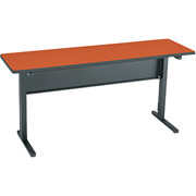 Bretford CR4500 Series Slim Rectangular Training Room Table, 60" Wide, Cherry