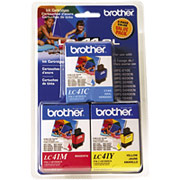 Brother LC41CL3PK Color Ink Cartridge, 3/Pack