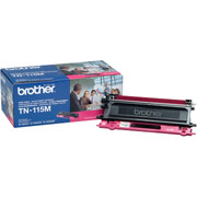 Brother TN-115M Magenta Toner Cartridge, High Yield