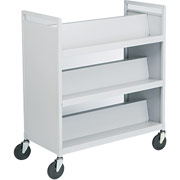 Buddy Double-Sided Slant-Shelf Cart