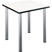 Bush Aspen 28" Square White Conference/Training Table