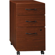 Bush Contours 3-Drawer File, White Glove, Hansen Cherry Finish