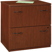 Bush Contours 30" Lateral File, White Glove, Hansen Cherry Finish