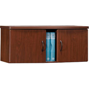 Bush Contours 36" Upper Hutch, White Glove, Hansen Cherry Finish