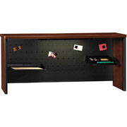 Bush Contours 48" Organizer Hutch, White Glove, Hansen Cherry Finish