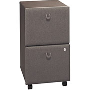 Bush Cubix 2-Drawer File Cabinet, Dove Gray/Medium Taupe