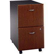 Bush Cubix 2-Drawer File Cabinet,  Hansen Cherry/Galaxy