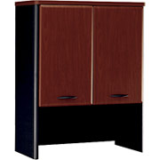 Bush Cubix 30" Storage Hutch, Hansen Cherry/Galaxy