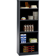 Bush Cubix 5-Shelf Bookcase, White Spectrum/Slate Gray