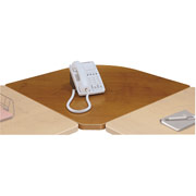 Bush Cubix Corner Connector, Natural Cherry/Slate Gray