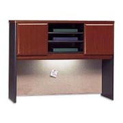 Bush Cubix Fully Assembled 48" Hutch,  Hansen Cherry/Galaxy
