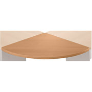 Bush Cubix Fully Assembled Corner Connector, Light Oak/Sage