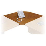Bush Cubix Fully Assembled Corner Connector, Natural Cherry/Slate Gray