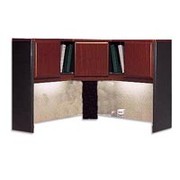 Bush Cubix Fully Assembled Corner Hutch, Hansen Cherry/Galaxy