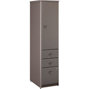 Bush Cubix Fully Assembled Vertical Locker, Dove Gray/Medium Taupe