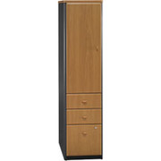 Bush Cubix Fully Assembled Vertical Locker, Natural Cherry/Slate Gray Finish