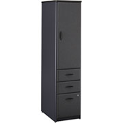 Bush Cubix Fully Assembled Vertical Locker, White Spectrum/Slate Gray