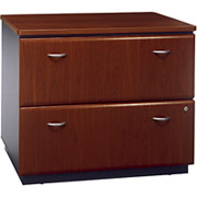 Bush Cubix Lateral File Cabinet, Hansen Cherry/Galaxy