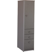 Bush Cubix Vertical Locker, Dove Gray/Medium Taupe