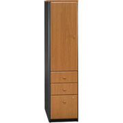 Bush Cubix Vertical Locker, Natural Cherry/Slate Gray