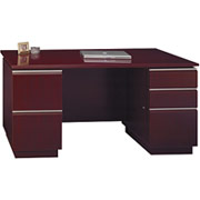 Bush Milano 60" Managers Desk, Harvest Cherry