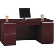 Bush Milano 66" Credenza, Harvest Cherry