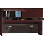Bush Milano 66" Credenza Hutch, Harvest  Cherry