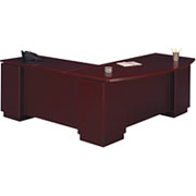 Bush Milano 72" Right L-Desk, Harvest Cherry