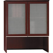 Bush Milano Bookcase Hutch, Harvest Cherry