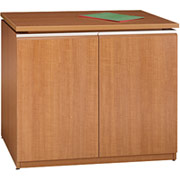 Bush Milano Storage Cabinet, Golden Anigre