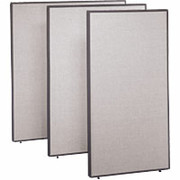 Bush ProPanel 48" Wide Privacy Panel, 42-7/8"H x 48"W x 1-3/4"D, Gray