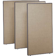 Bush ProPanel,Tan, 36" Wide Privacy Panel, 67"H x 36"W x 1-3/4"D