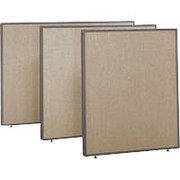 Bush ProPanel,Tan, 48" Wide Privacy Panel, 67"H x 48"W x 1-3/4"D