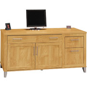 Bush Somerset 60" Credenza,  Maple Cross Finish