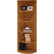 Bush Universal Wall Demi Bookcase, Natural Cherry, Fully Assembled