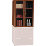 Bush Universal Wall Glass Door Pack, Hansen Cherry, Fully Assembled