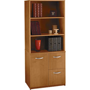 Bush Universal Wall Storage Cabinet, Natural Cherry