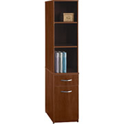 Bush Universal Wall Storage Tower, Hansen Cherry, Fully Assembled