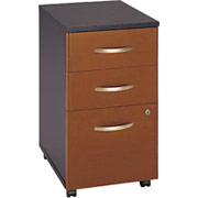 Bush Westfield 3-Drawer File, Auburn Maple/Graphite Gray