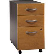 Bush Westfield 3-Drawer File, Natural Cherry/Graphite Gray