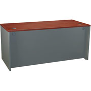 Bush Westfield 66" Manager's Desk, Hansen Cherry/Graphite Gray