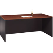 Bush Westfield 71" Manager's Desk, Hansen Cherry/Graphite Gray