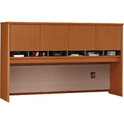 Bush Westfield 72" 4 Door Hutch, Auburn Maple/Graphite Gray