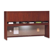 Bush Westfield 72" 4 Door Hutch, Hansen Cherry/Graphite Gray
