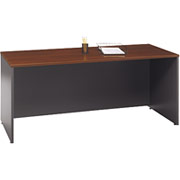 Bush Westfield 72" Credenza, Hansen Cherry/Graphite Gray