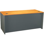 Bush Westfield Collection 66" Manager's Desk, Natural Cherry/Graphite Gray